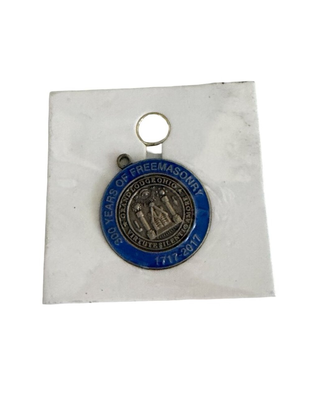 Vintage 2017 Grand Lodge of Ohio Freemasonry 300 Years Masonic Key Fob Medallion